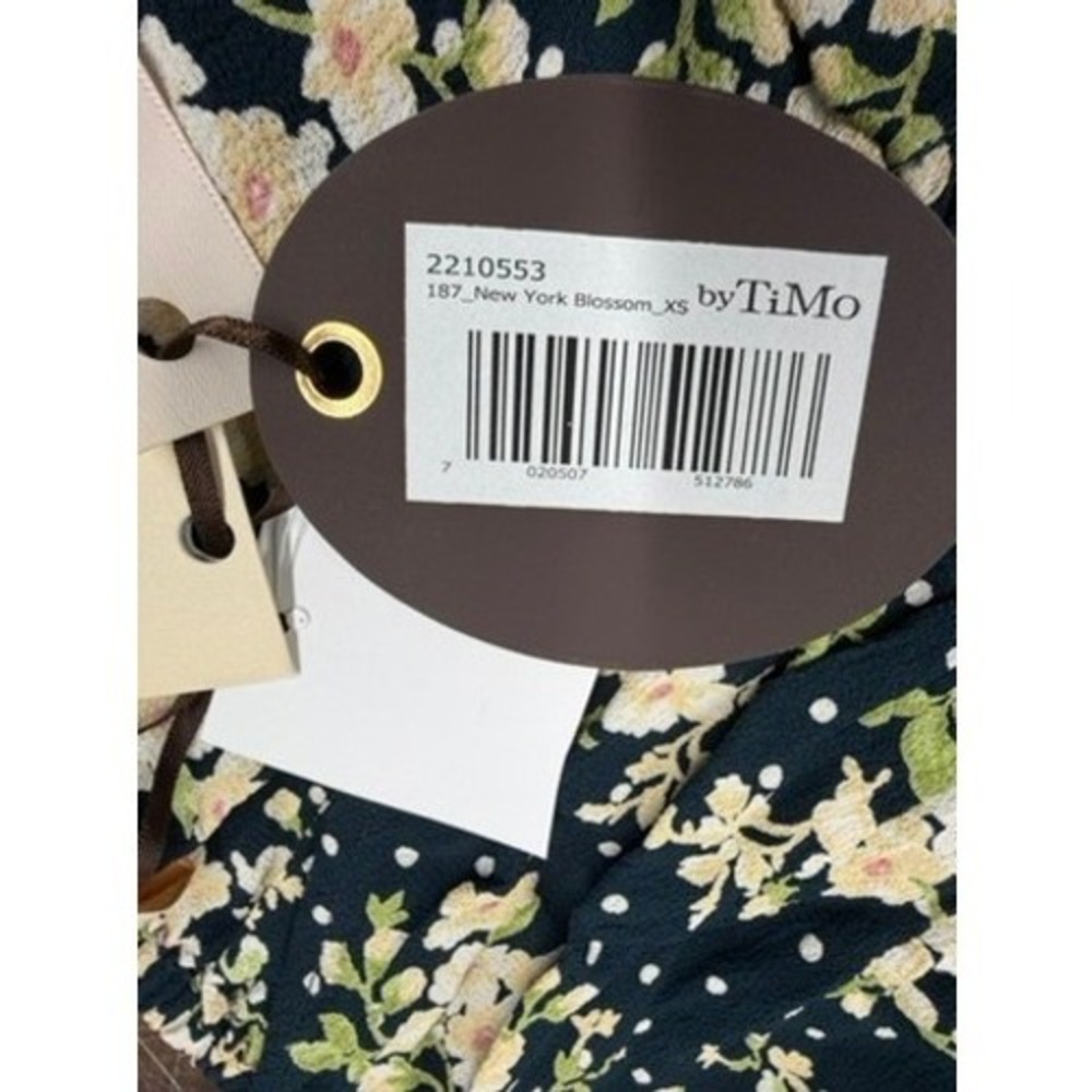 byTiMo‎ New York Blossom Crepe Gather Mini Dress  Floral XS NWT  Babydoll Sexy - Picture 7 of 16